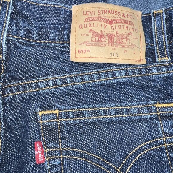 Levi's Vintage Y2K 2000 Women's 517 Boot Cut Blue Denim Jeans Size 10 1/2 - Picture 12 of 16